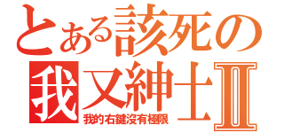 とある該死の我又紳士了Ⅱ（我的右鍵沒有極限）