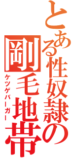 とある性奴隷の剛毛地帯（ケツゲバーガー）