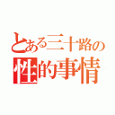 とある三十路の性的事情（）