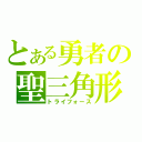 とある勇者の聖三角形（トライフォース）