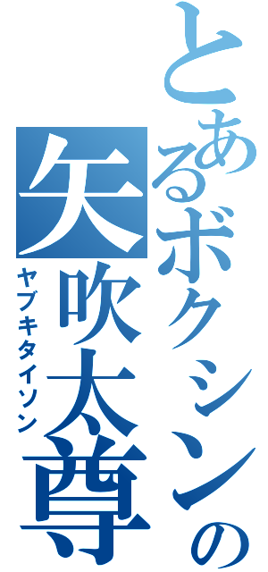 とあるボクシングの矢吹太尊（ヤブキタイソン）