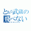 とある武蔵の飛べない豚（オールバックでぶ）