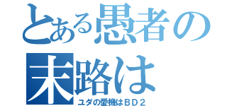 とある愚者の末路は（ユダの愛機はＢＤ２）