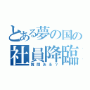 とある夢の国の社員降臨（質問ある？）