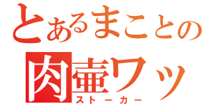 とあるまことの肉壷ワッショイ（ストーカー）