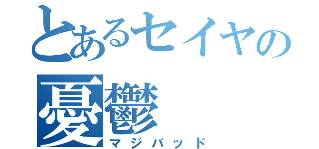 とあるセイヤの憂鬱（マジバッド）