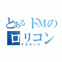 とあるドＭのロリコン（するめいか）