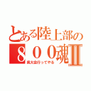 とある陸上部の８００魂Ⅱ（県大会行ってやる）