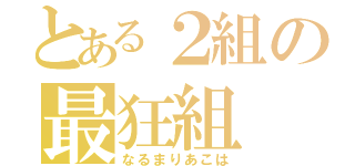 とある２組の最狂組（なるまりあこは）