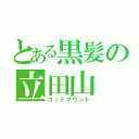 とある黒髪の立田山（ゴッドマウント）