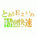 とあるＥ２３１系の特別快速（湘南新宿ライン）