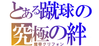 とある蹴球の究極の絆（魔帝グリフォン）