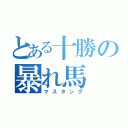 とある十勝の暴れ馬（マスタング）