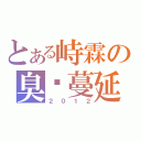 とある峙霖の臭腳蔓延（２０１２）