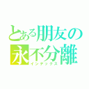 とある朋友の永不分離（インデックス）