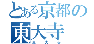 とある京都の東大寺（東大寺）