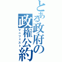 とある政府の政権公約（マニフェスト）