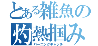 とある雑魚の灼熱掴み（バーニングキャッチ）