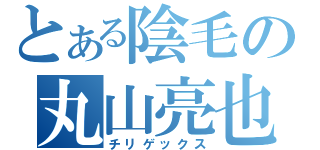 とある陰毛の丸山亮也（チリゲックス）