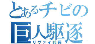 とあるチビの巨人駆逐（リヴァイ兵長）