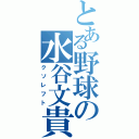 とある野球の水谷文貴（クソレフト）