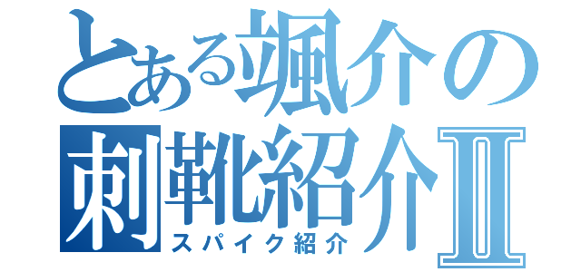 とある颯介の刺靴紹介Ⅱ（スパイク紹介）