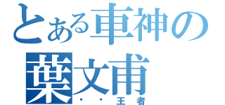 とある車神の葉文甫（內壢王者）