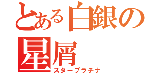 とある白銀の星屑（スタープラチナ）