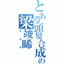 とある頭髮合成の梁竣晞（５３４）