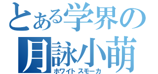 とある学界の月詠小萌（ホワイトスモーカ）