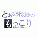 とある冴羽僚のもっこり（鋼鉄よりも硬い）