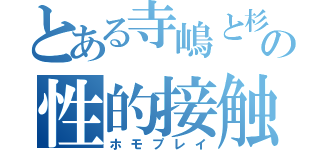 とある寺嶋と杉瀧の性的接触（ホモプレイ）