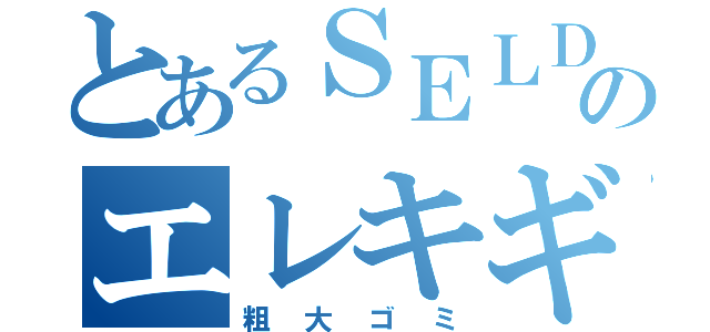 とあるＳＥＬＤＥＲのエレキギター（粗大ゴミ）