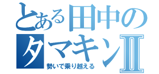 とある田中のタマキンⅡ（勢いで乗り越える）