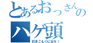 とあるおっさんのハゲ頭（引きこもりに光を！）