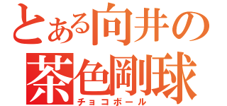 とある向井の茶色剛球（チョコボール）