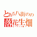 とある八街のの落花生畑（ピーナッツ畑）