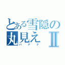 とある雪隠の丸見えⅡ（バナナ）