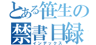 とある笹生の禁書目録（インデックス）