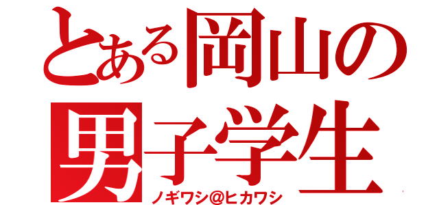 とある岡山の男子学生（ノギワシ＠ヒカワシ）