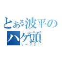 とある波平のハゲ頭（リーブ２１）