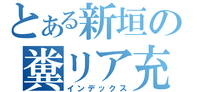 とある新垣の糞リア充（インデックス）