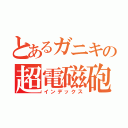 とあるガニキの超電磁砲（インデックス）