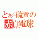 とある硫黄の赤白電球（マルマイン）