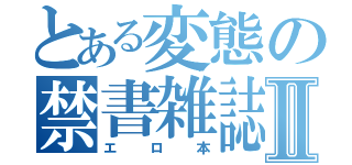 とある変態の禁書雑誌Ⅱ（エロ本）