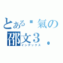 とある煞氣の邵文３．１（インデックス）