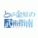 とある金原の武術指南（テコンドー）