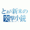 とある新米の突撃小銃（うぽって！！）