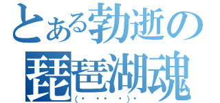 とある勃逝の琵琶湖魂（（☝ ՞ਊ ՞）☝）