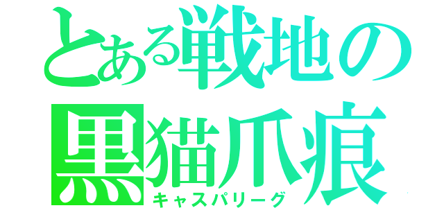 とある戦地の黒猫爪痕（キャスパリーグ）